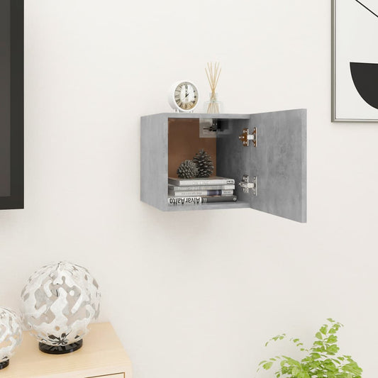 TV-Wandschrank Betongrau 30,5x30x30 cm - Pazzar.ch