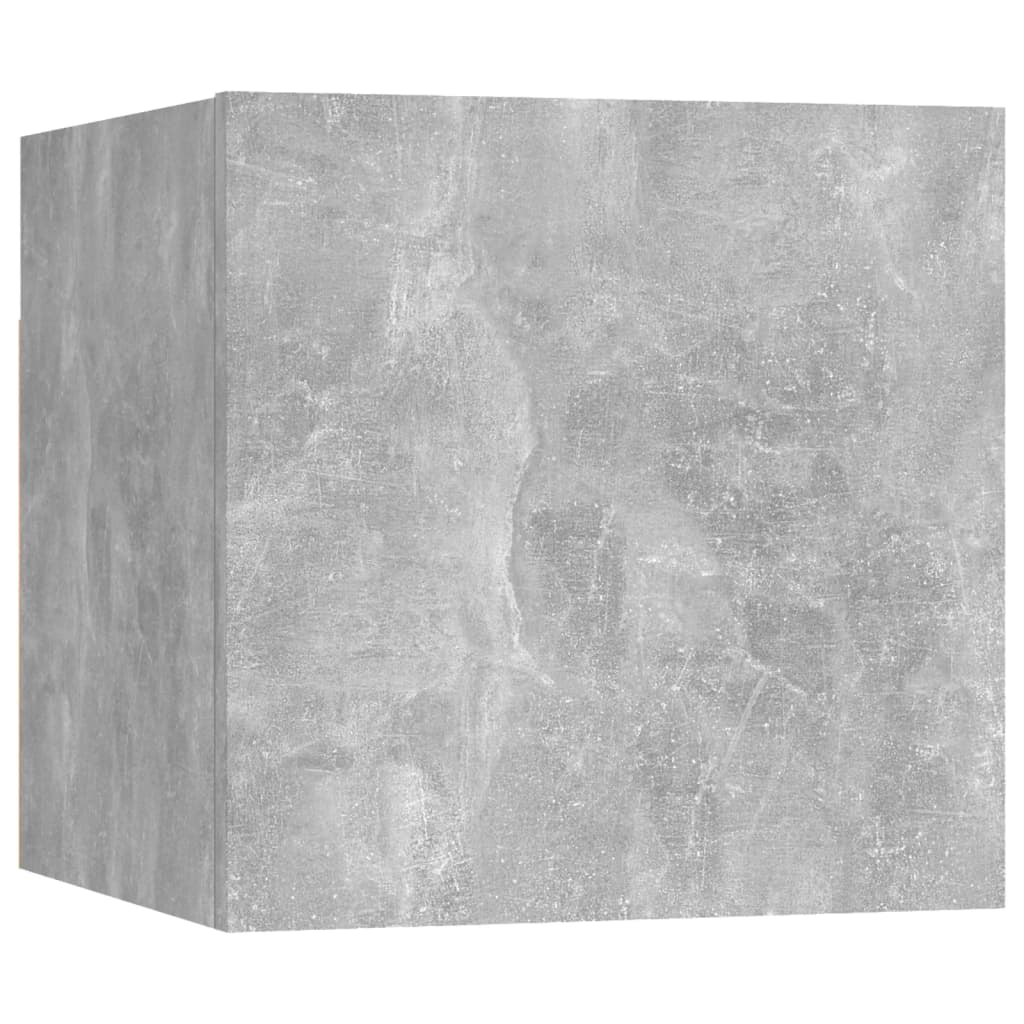 TV-Wandschränke 2 Stk. Betongrau 30,5x30x30 cm - Pazzar.ch