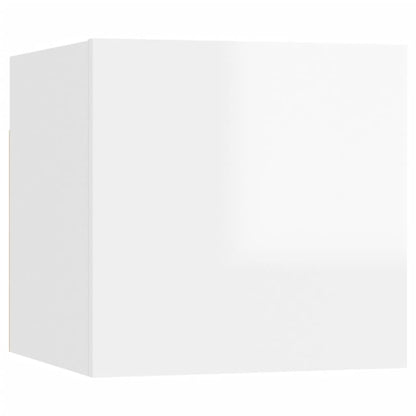 TV-Wandschrank Hochglanz-Weiß 30,5x30x30 cm - Pazzar.ch