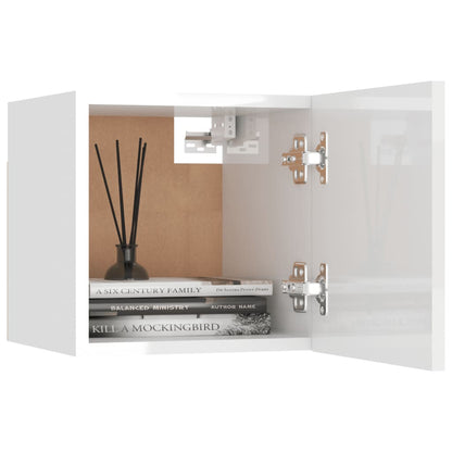 TV-Wandschrank Hochglanz-Weiß 30,5x30x30 cm - Pazzar.ch