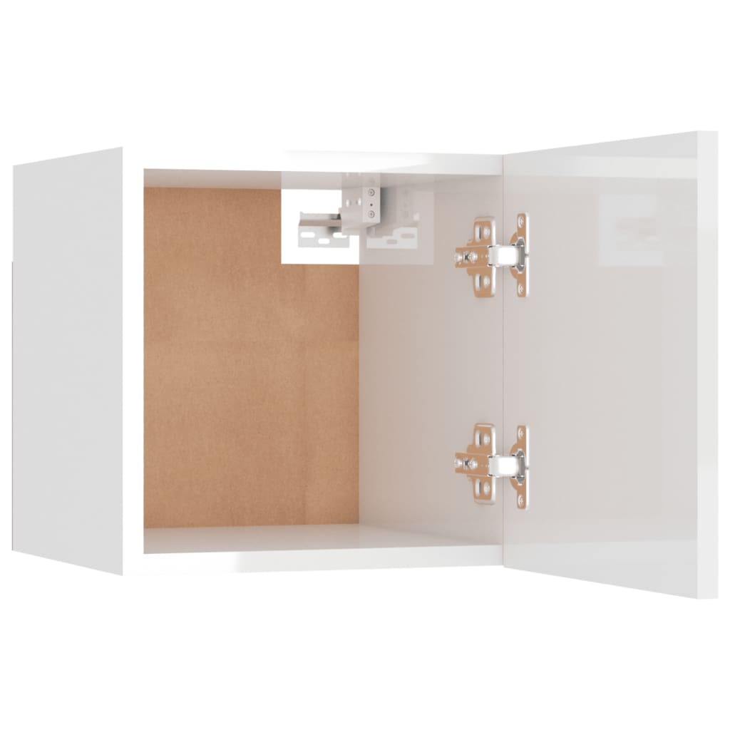 TV-Wandschrank Hochglanz-Weiß 30,5x30x30 cm - Pazzar.ch