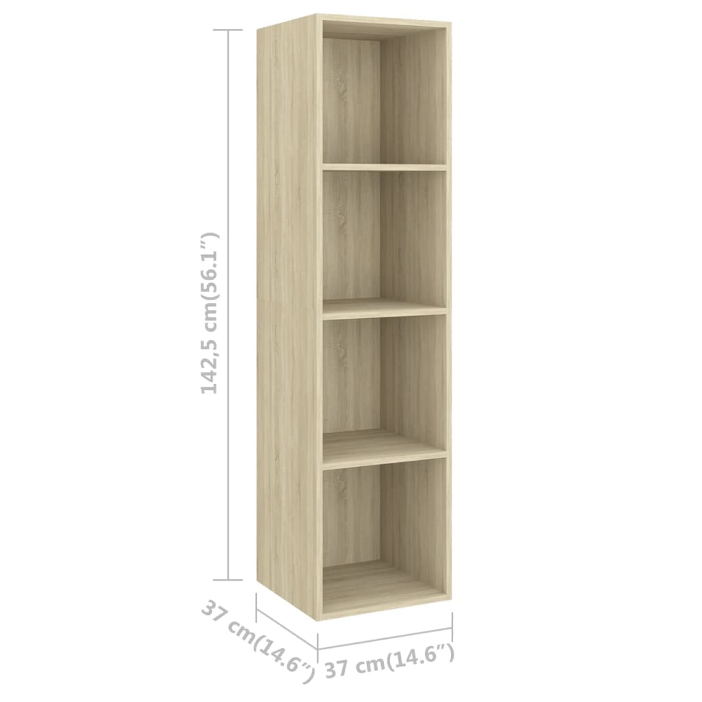 TV-Wandschrank Sonoma-Eiche 37x37x142,5 cm Holzwerkstoff - Pazzar.ch