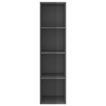TV-Wandschrank Hochglanz-Grau 37x37x142,5 cm Holzwerkstoff - Pazzar.ch