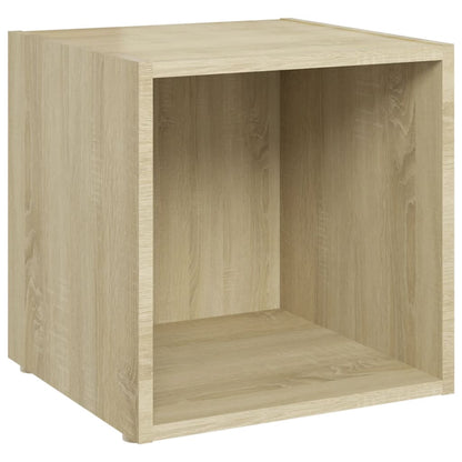 TV-Schränke 4 Stk. Sonoma-Eiche 37x35x37 cm Holzwerkstoff - Pazzar.ch
