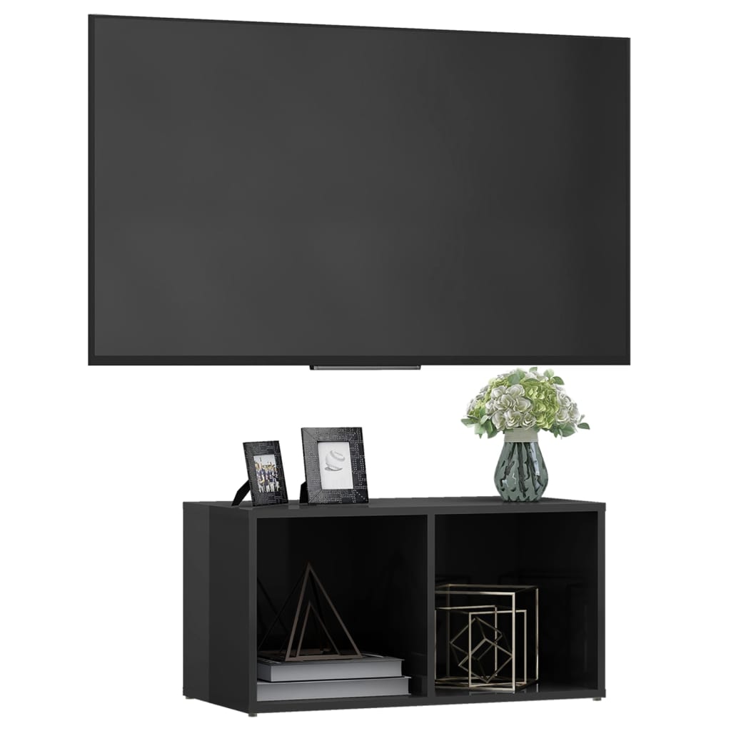 TV-Schrank Hochglanz-Grau 72x35x36,5 cm Holzwerkstoff - Pazzar.ch