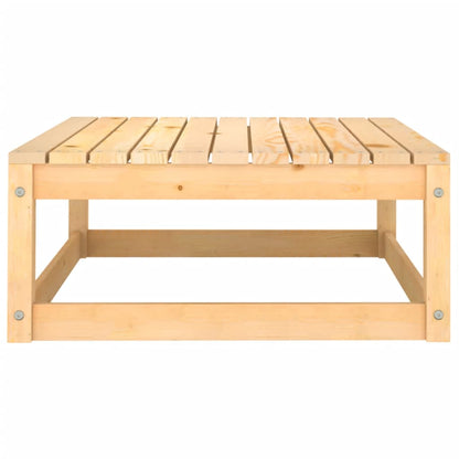 Garten-Fußhocker mit Kissen Massivholz Kiefer - Pazzar.ch