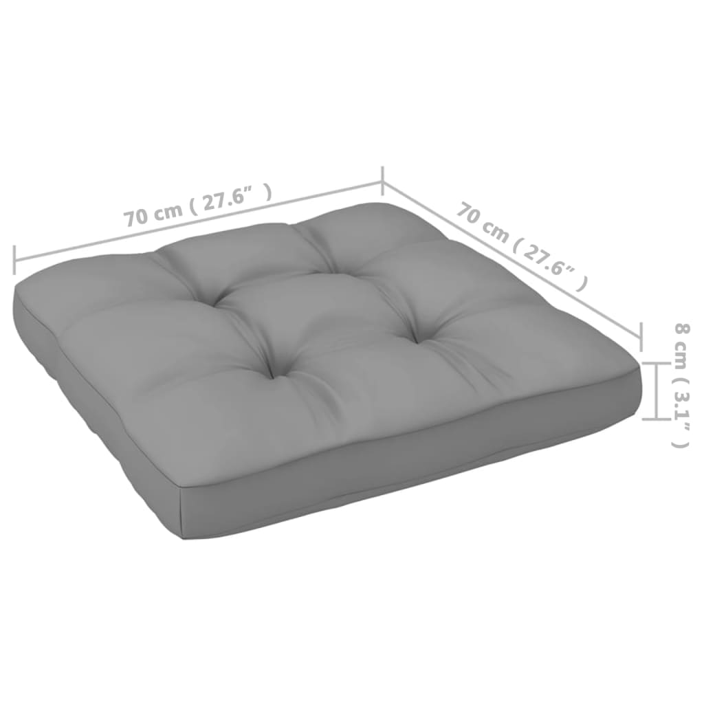 Gartensofa 2-Sitzer mit Kissen Kiefer Massivholz - Pazzar.ch
