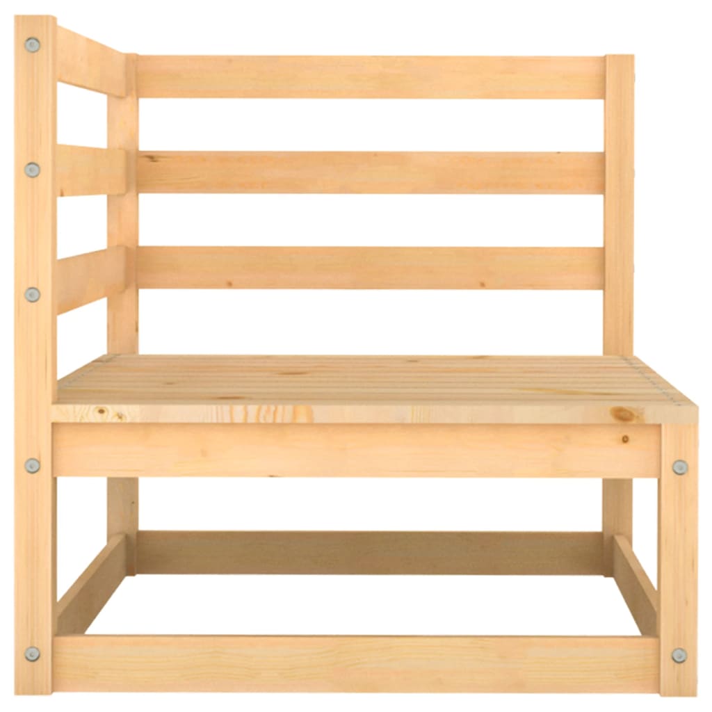 Gartensofa 2-Sitzer mit Kissen Kiefer Massivholz - Pazzar.ch