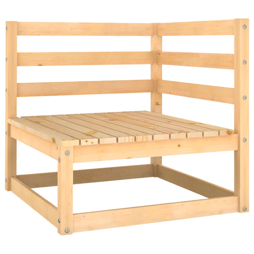 Gartensofa 2-Sitzer mit Kissen Kiefer Massivholz - Pazzar.ch
