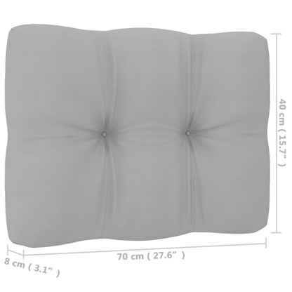 Gartensofa 2-Sitzer mit Kissen Kiefer Massivholz - Pazzar.ch