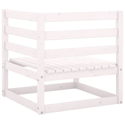 Gartensofa 2-Sitzer mit Kissen Kiefer Massivholz Weiß - Pazzar.ch