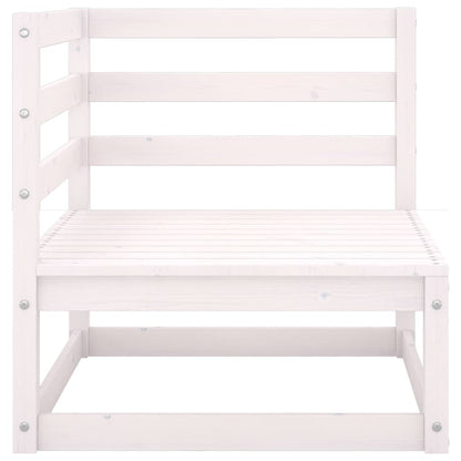 Gartensofa 2-Sitzer mit Kissen Kiefer Massivholz Weiß - Pazzar.ch