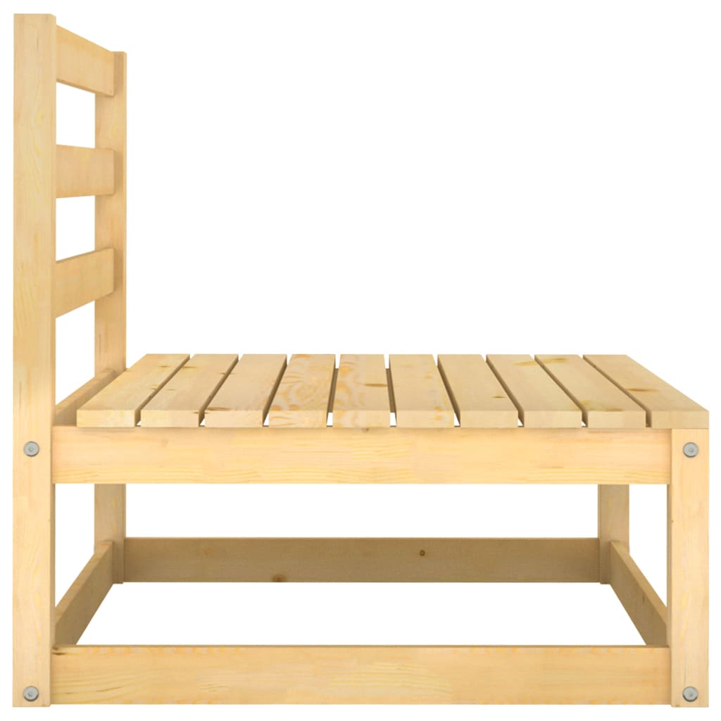 2-tlg. Garten-Lounge-Set mit Kissen Kiefer Massivholz - Pazzar.ch