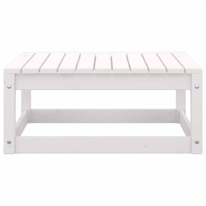 2-tlg. Garten-Lounge-Set mit Kissen Weiß Kiefer Massivholz - Pazzar.ch