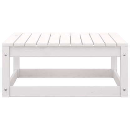 2-tlg. Garten-Lounge-Set mit Kissen Weiß Kiefer Massivholz - Pazzar.ch