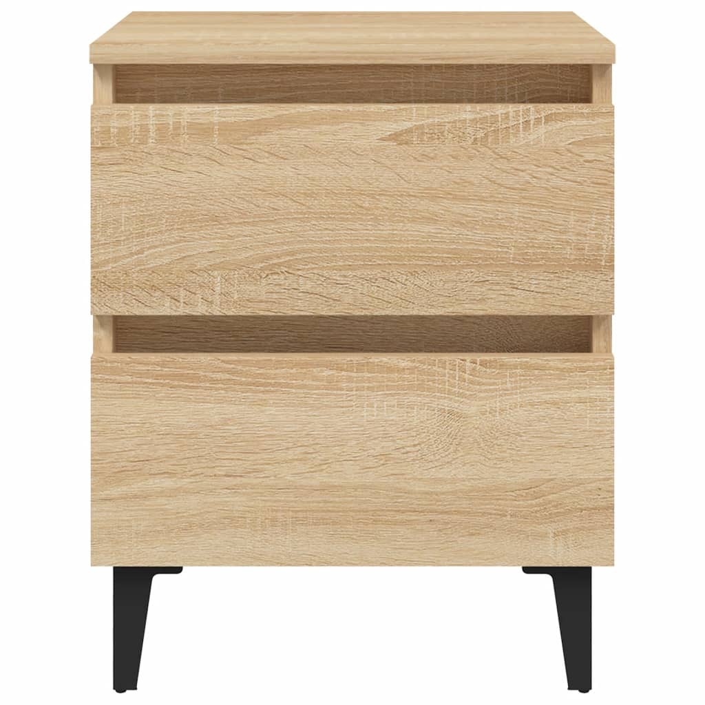 Nachttische 2 Stk. Sonoma-Eiche 40x35x50 cm Holzwerkstoff - Pazzar.ch