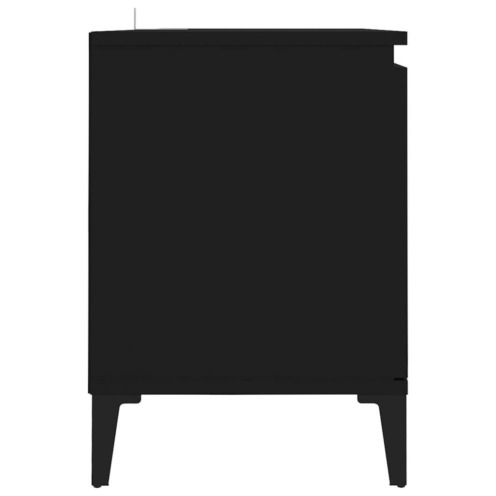 TV-Schrank mit Metallbeinen Schwarz 103,5x35x50 cm - Pazzar.ch