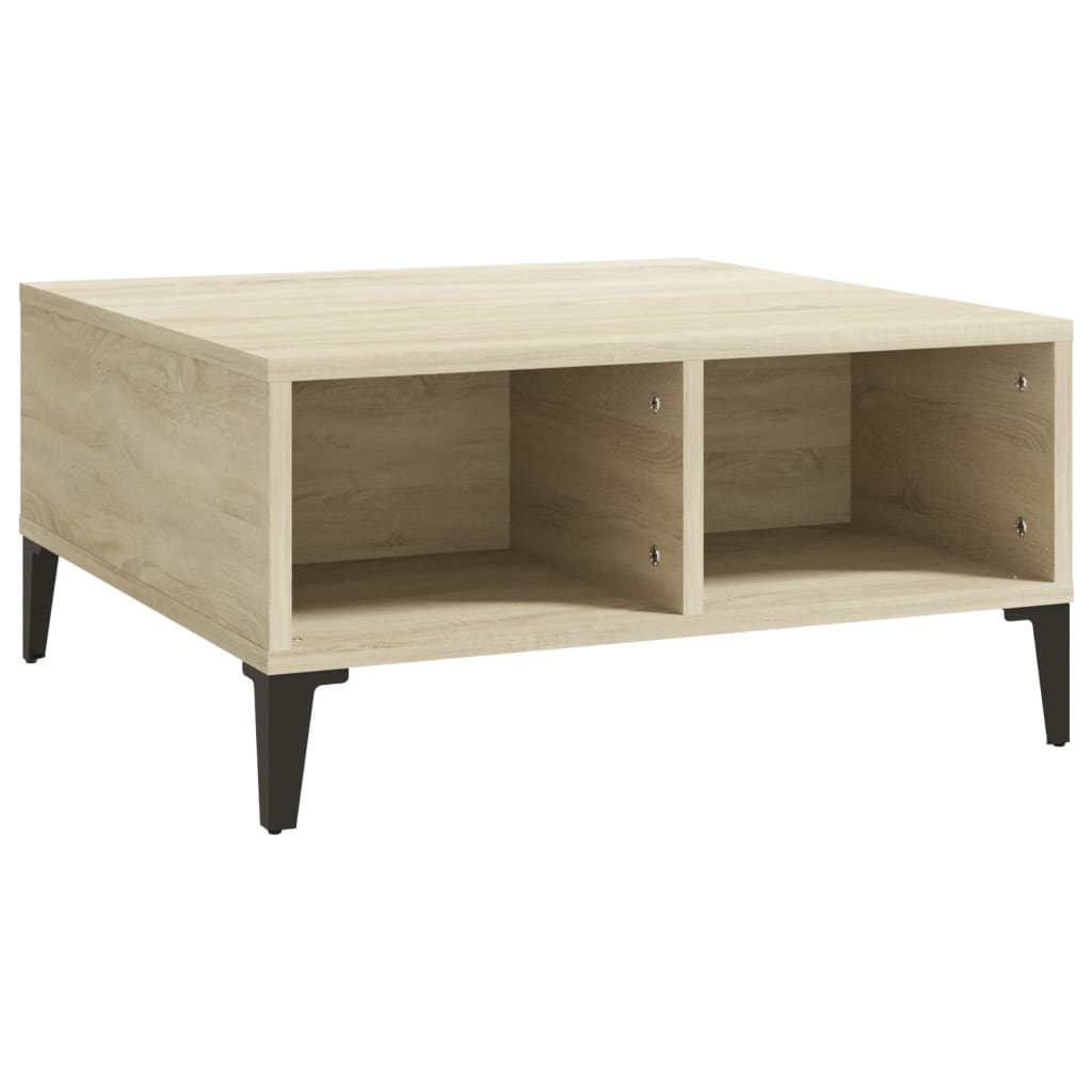 Couchtisch Sonoma-Eiche 60x60x30 cm Holzwerkstoff - Pazzar.ch