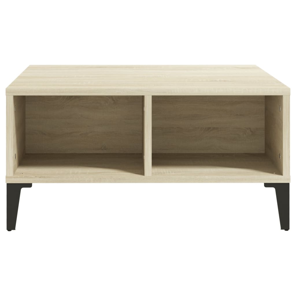 Couchtisch Sonoma-Eiche 60x60x30 cm Holzwerkstoff - Pazzar.ch