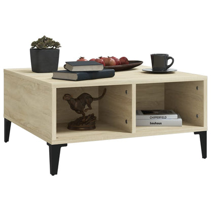 Couchtisch Sonoma-Eiche 60x60x30 cm Holzwerkstoff - Pazzar.ch