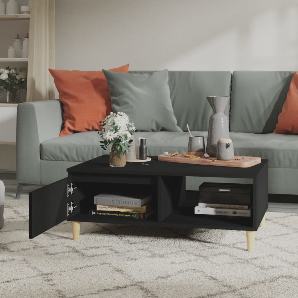 Couchtisch Schwarz 90x60x35 cm Holzwerkstoff - Pazzar.ch