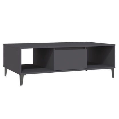 Couchtisch Grau 103,5x60x35 cm Holzwerkstoff - Pazzar.ch