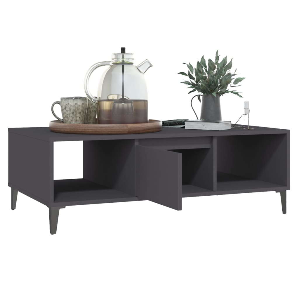 Couchtisch Grau 103,5x60x35 cm Holzwerkstoff - Pazzar.ch