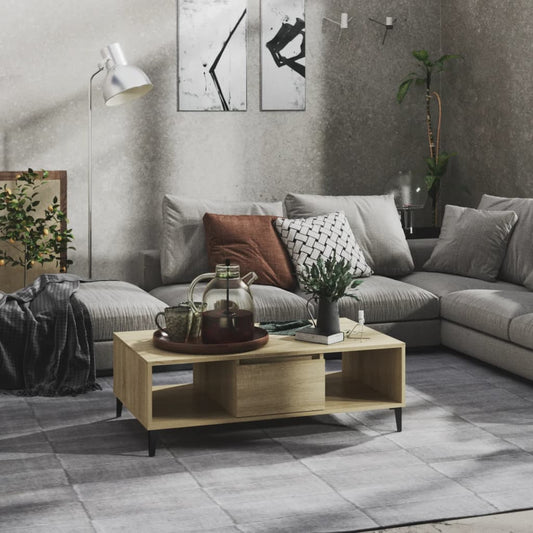 Couchtisch Sonoma-Eiche 103,5x60x35 cm Holzwerkstoff - Pazzar.ch