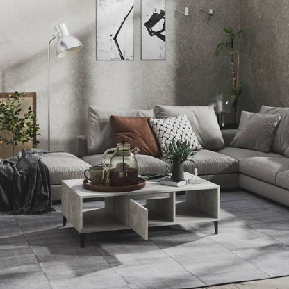 Couchtisch Betongrau 103,5x60x35 cm Holzwerkstoff - Pazzar.ch