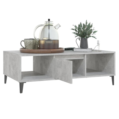 Couchtisch Betongrau 103,5x60x35 cm Holzwerkstoff - Pazzar.ch