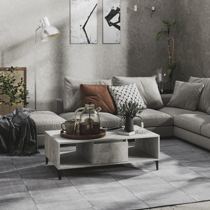 Couchtisch Betongrau 103,5x60x35 cm Holzwerkstoff - Pazzar.ch
