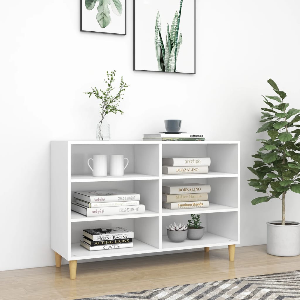 Sideboard Weiß 103,5x35x70 cm Holzwerkstoff - Pazzar.ch