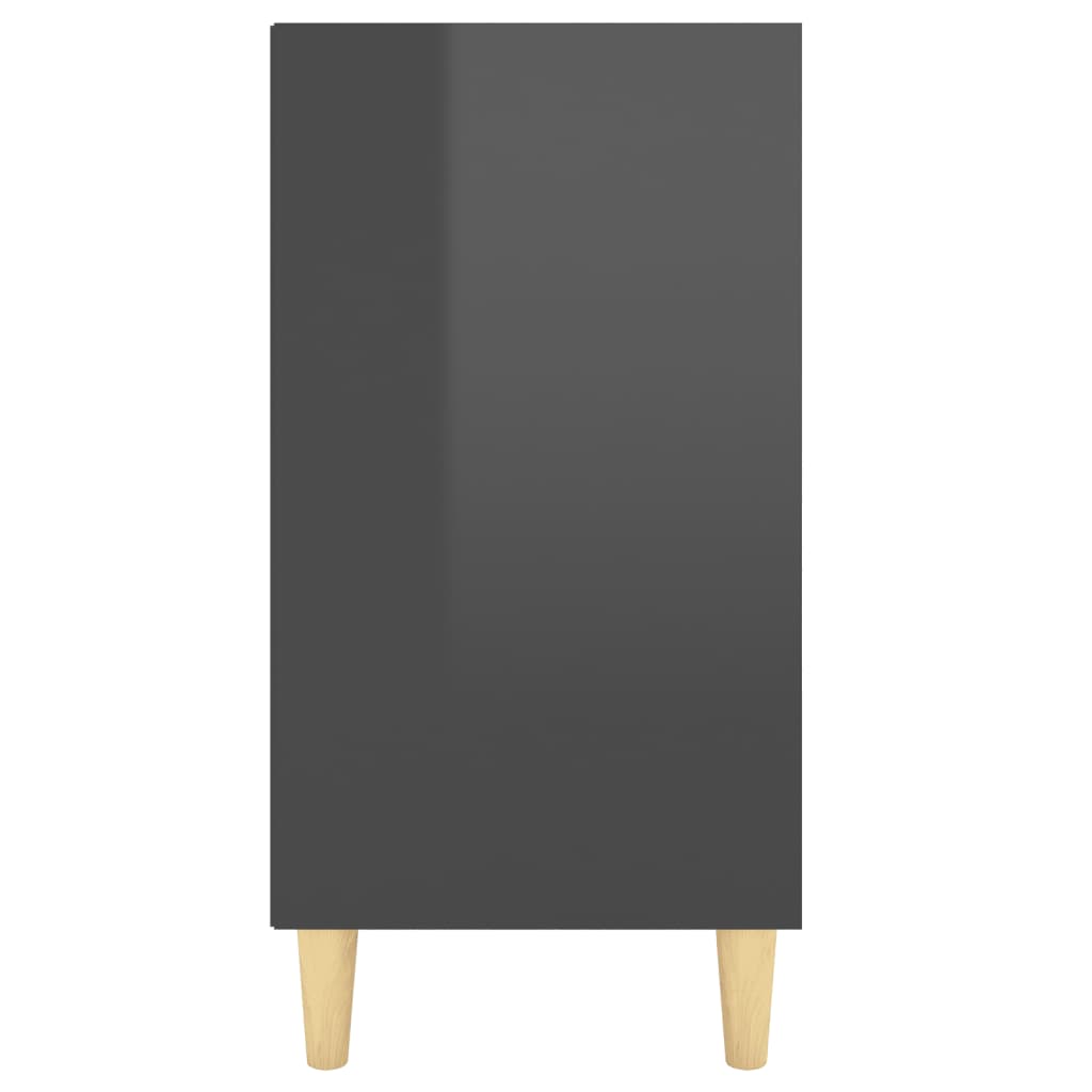 Sideboard Hochglanz-Grau 103,5x35x70 cm Holzwerkstoff - Pazzar.ch