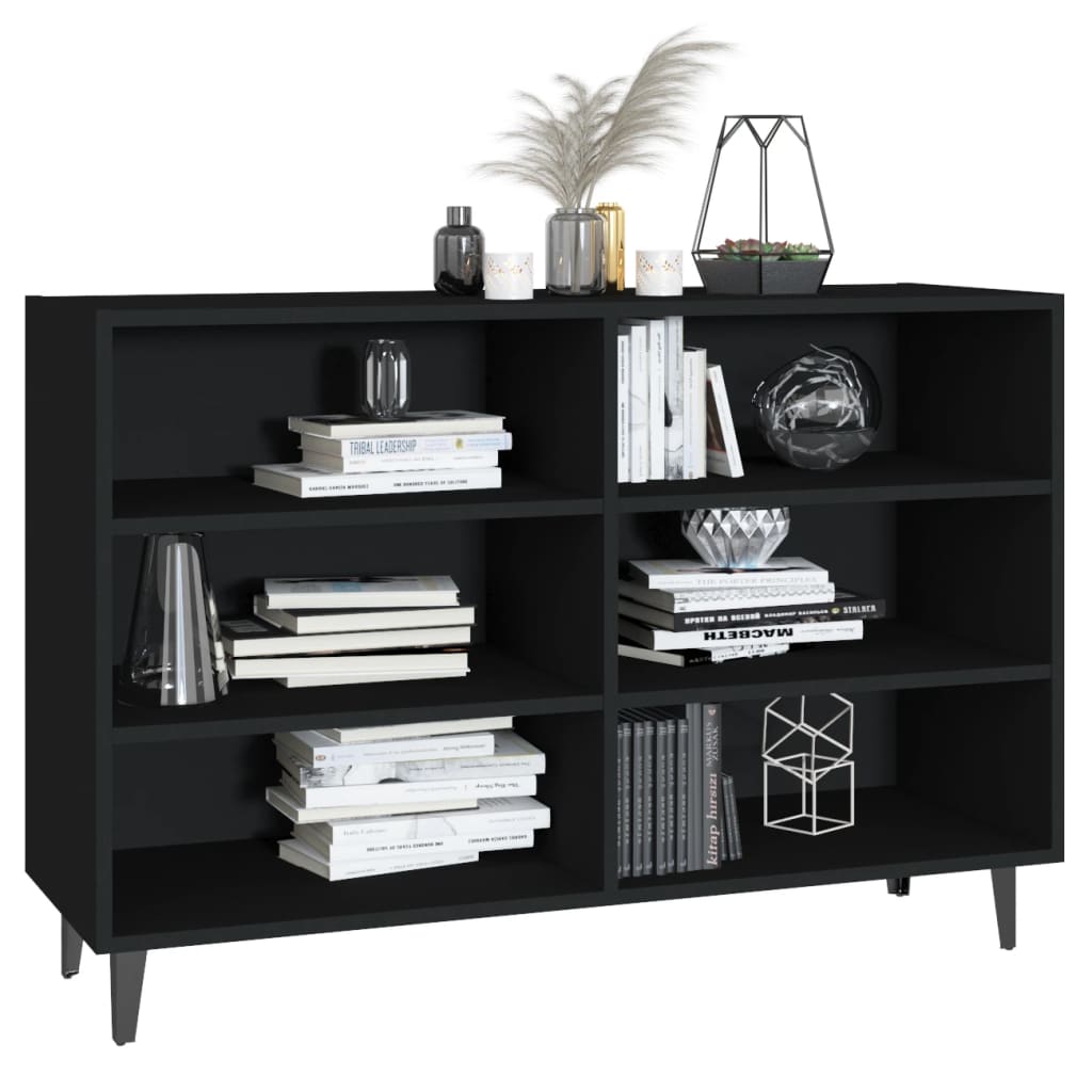 Sideboard Schwarz 103,5x35x70 cm Holzwerkstoff - Pazzar.ch