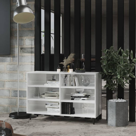 Sideboard Hochglanz-Weiß 103,5x35x70 cm Holzwerkstoff - Pazzar.ch
