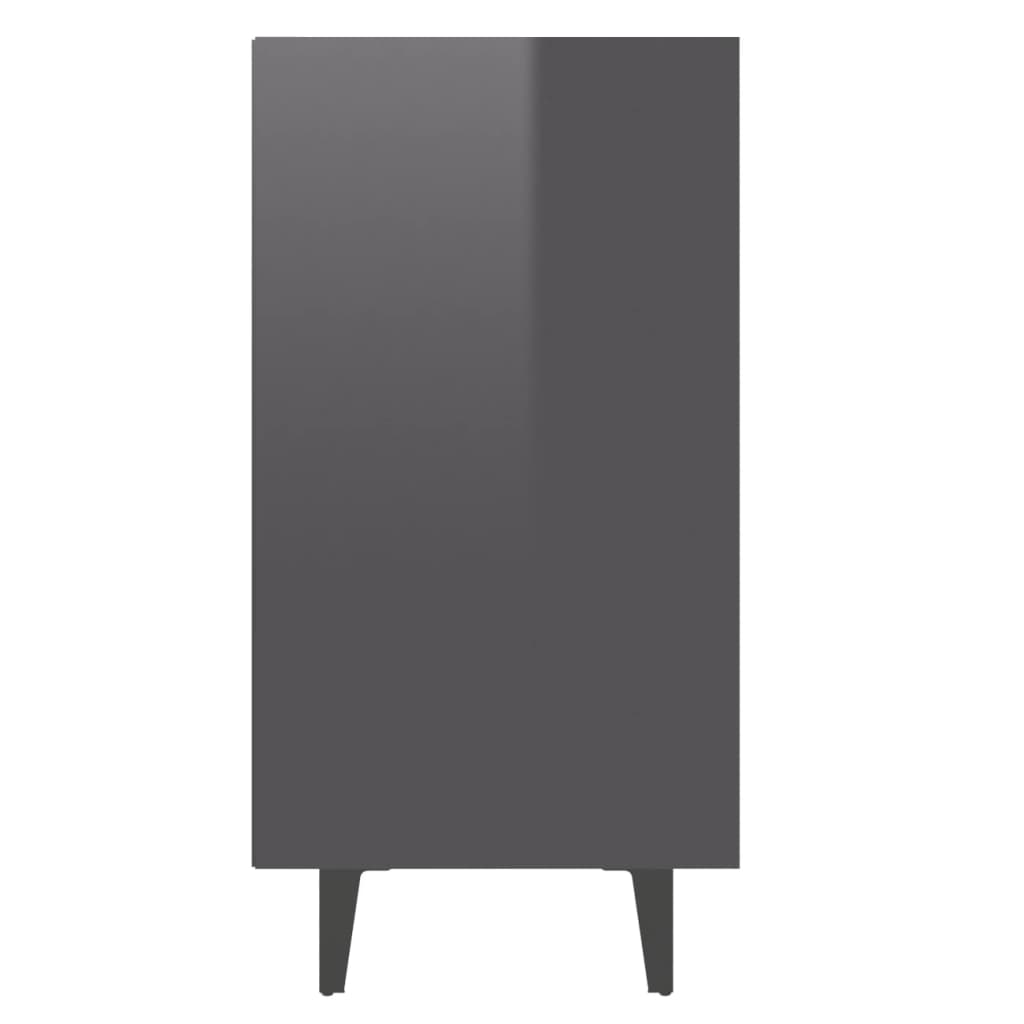 Sideboard Hochglanz-Grau 103,5x35x70 cm Holzwerkstoff - Pazzar.ch