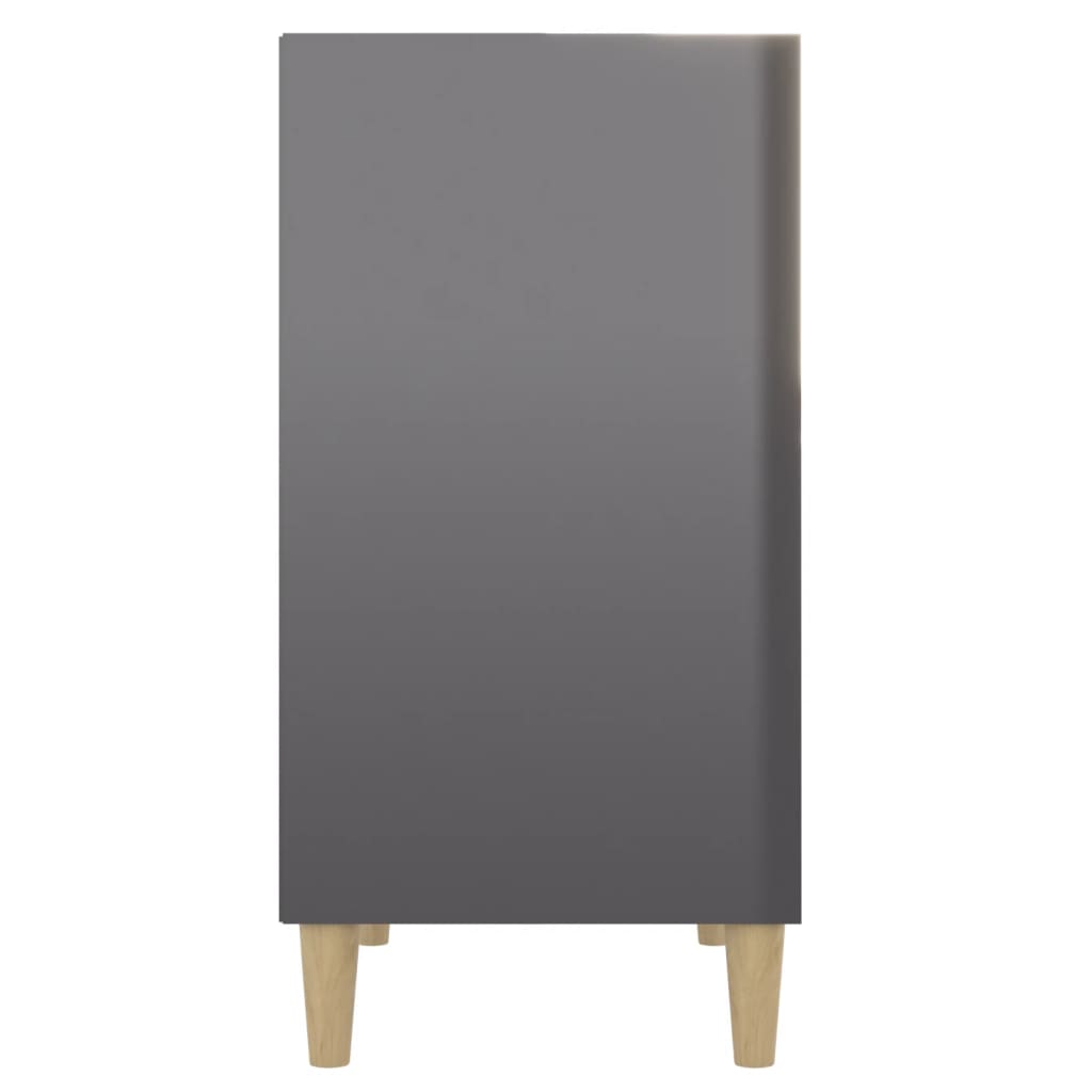 Sideboard Hochglanz-Grau 57x35x70 cm Holzwerkstoff - Pazzar.ch