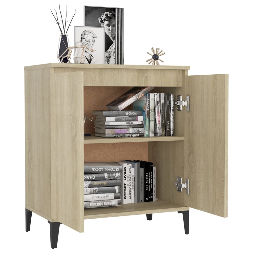 Sideboard Sonoma-Eiche 60x35x70 cm Holzwerkstoff - Pazzar.ch