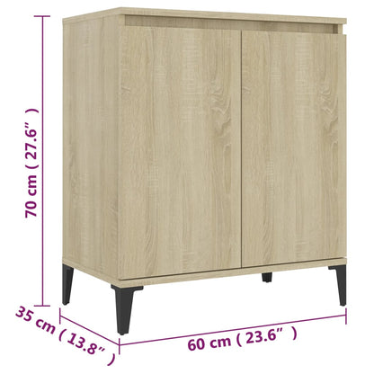 Sideboard Sonoma-Eiche 60x35x70 cm Holzwerkstoff - Pazzar.ch