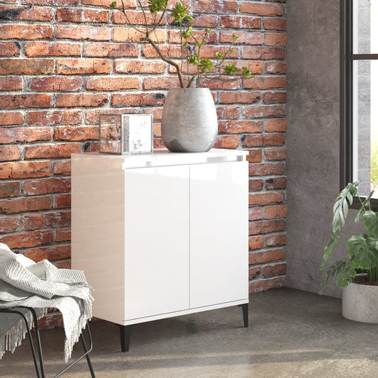Sideboard Hochglanz-Weiß 60x35x70 cm Holzwerkstoff - Pazzar.ch
