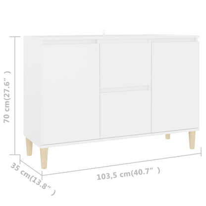 Sideboard Weiß 103,5x35x70 cm Holzwerkstoff - Pazzar.ch