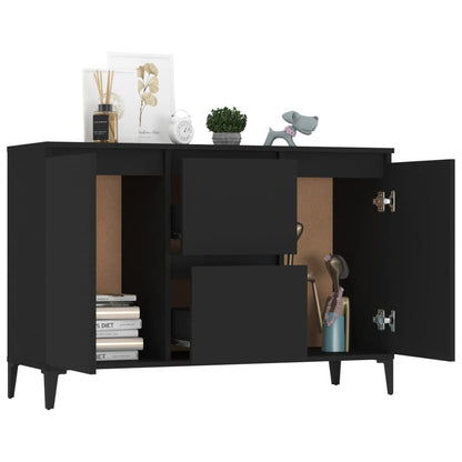 Sideboard Schwarz 104x35x70 cm Holzwerkstoff - Pazzar.ch