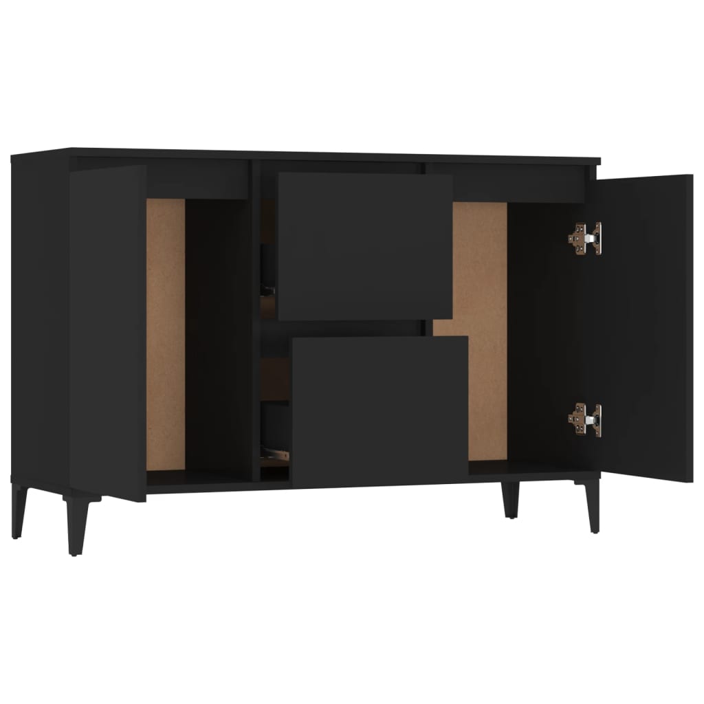 Sideboard Schwarz 104x35x70 cm Holzwerkstoff - Pazzar.ch