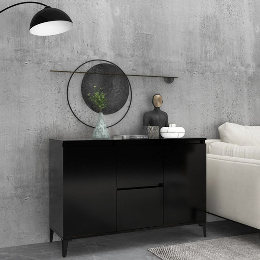 Sideboard Schwarz 104x35x70 cm Holzwerkstoff - Pazzar.ch