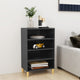 Sideboard Hochglanz-Grau 57x35x90 cm Holzwerkstoff
