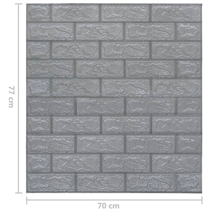 3D Tapete Ziegelstein Selbstklebend 40 Stk. Anthrazit - Pazzar.ch