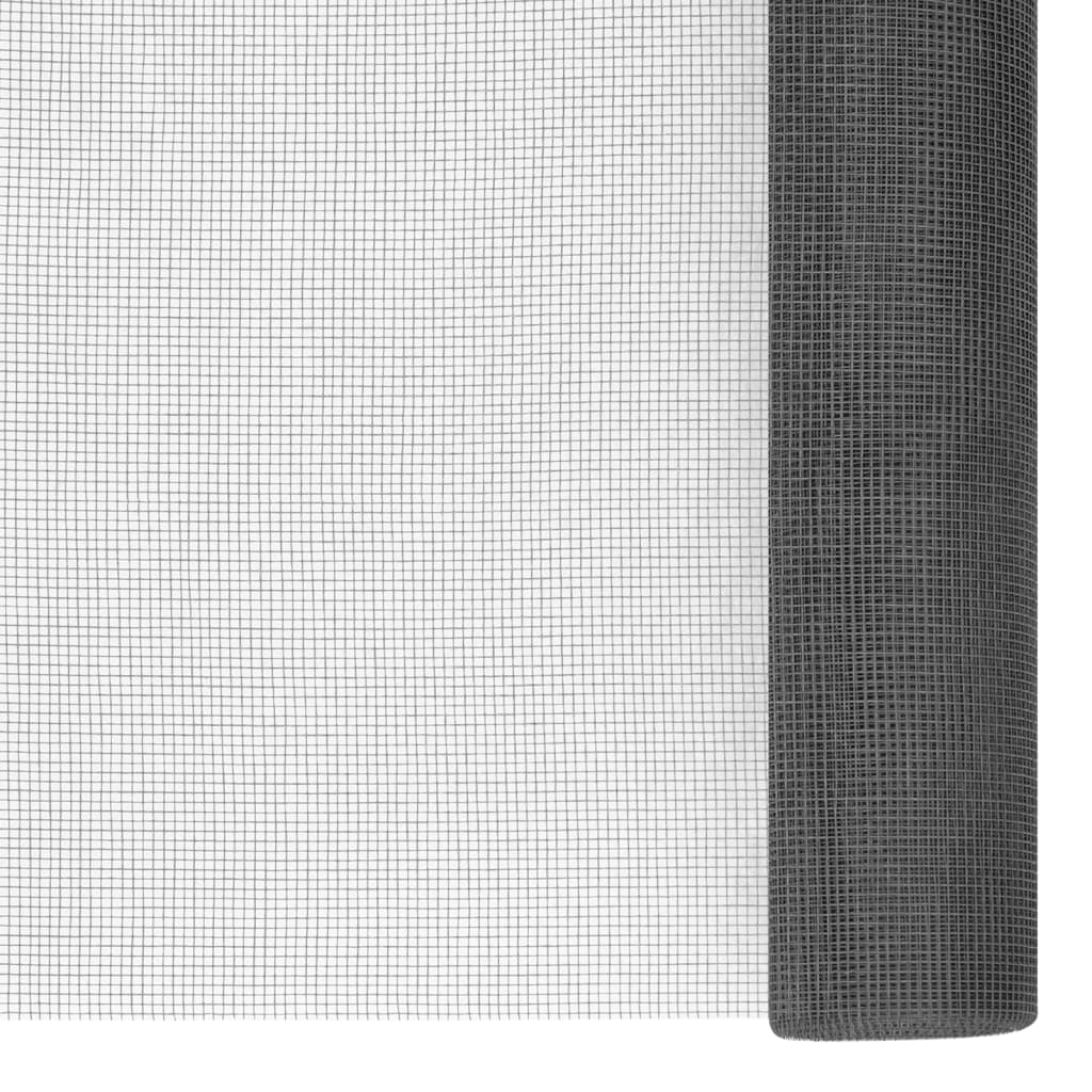 Fliegengitter Fiberglas 60x1000 cm Schwarz - Pazzar.ch