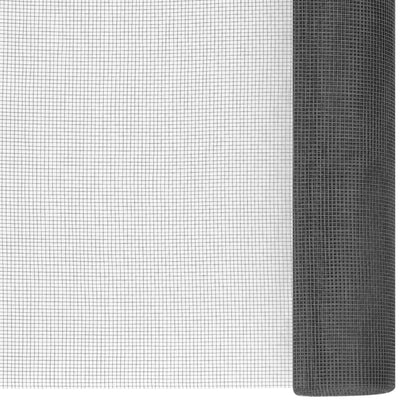 Fliegengitter Fiberglas 60x1000 cm Schwarz - Pazzar.ch
