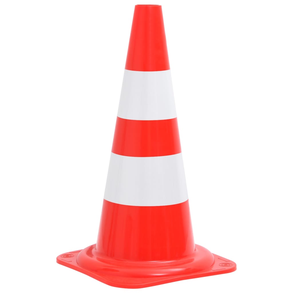 Reflektierende Verkehrskegel 20 Stk. Rot und Weiß 50 cm - Pazzar.ch