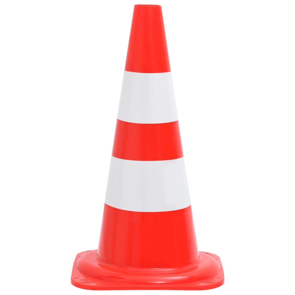 Reflektierende Verkehrskegel 20 Stk. Rot und Weiß 50 cm - Pazzar.ch
